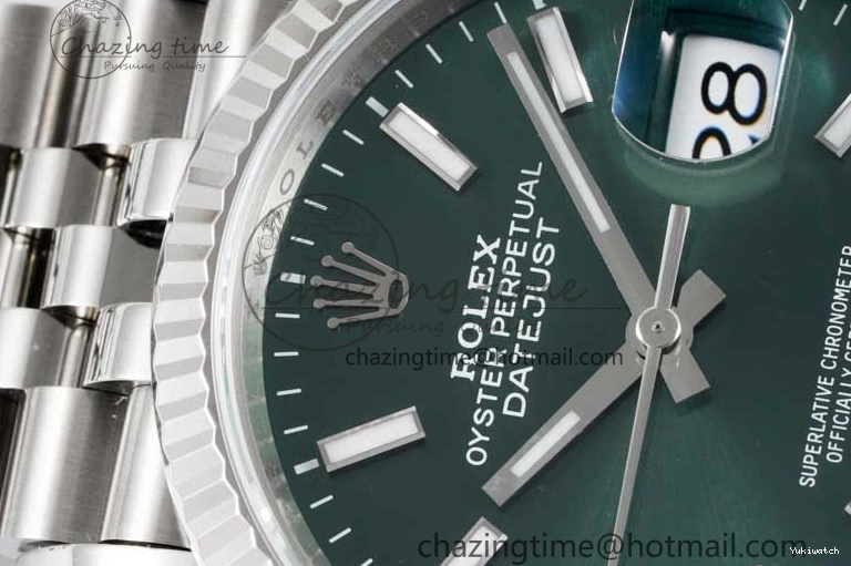 Best Bracelet 904L Green Edition Steel Jubilee SS 1:1 on 116234 Dial DateJust VSF VS3235 Sundust 36 0216